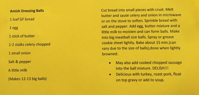 Amish Dressing Balls
